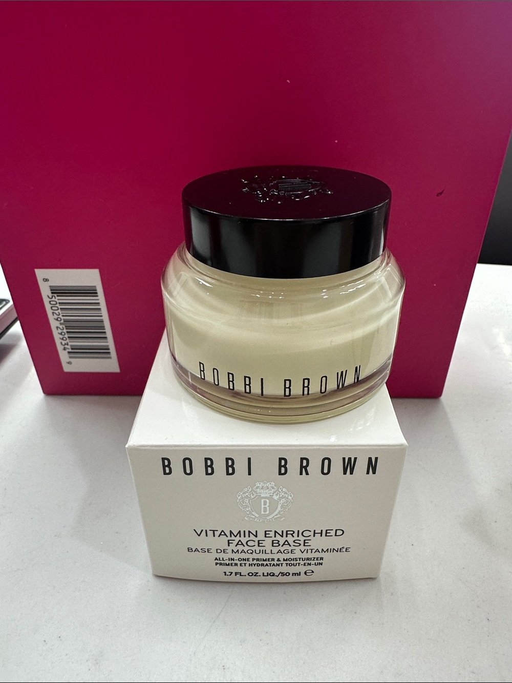 Bobbi Brown Moisturizing Face Base - Cream White Jar with Black Lid